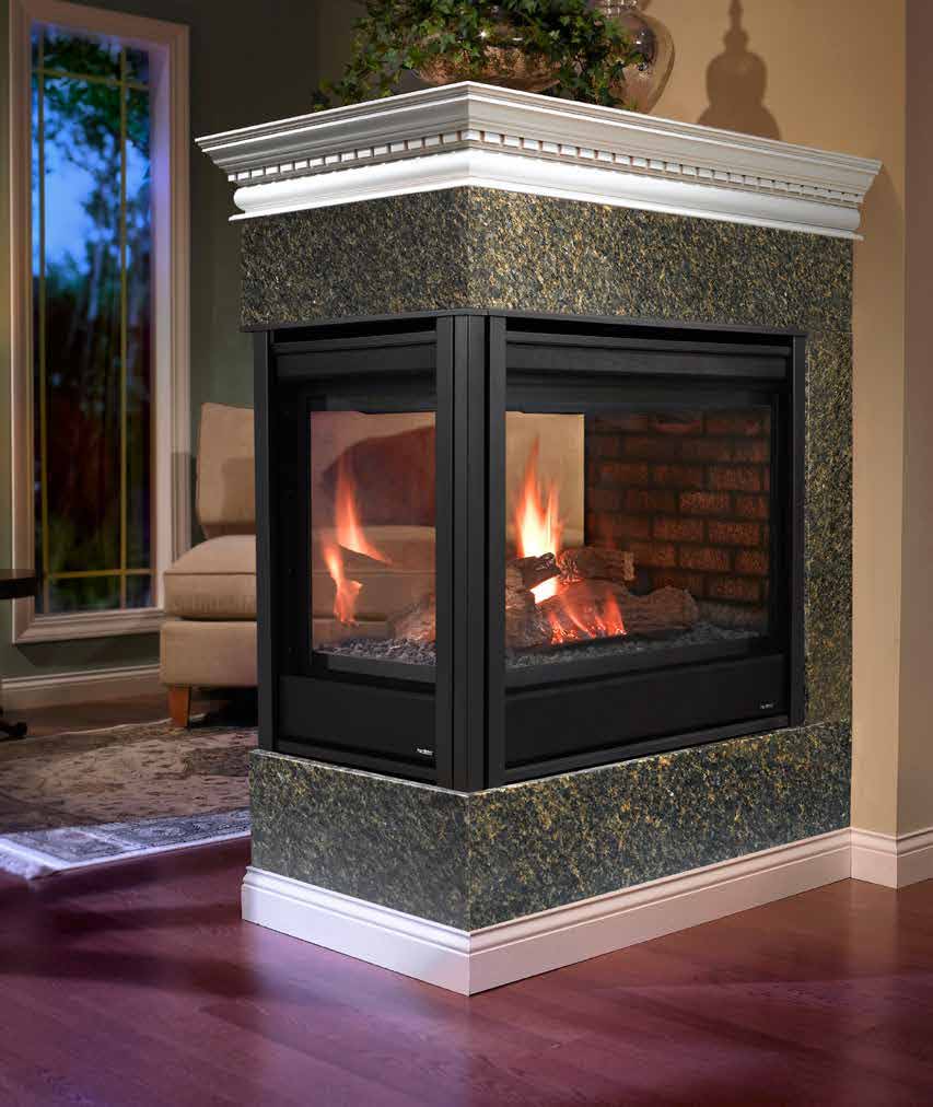 Heat And Glo Slimline Direct Vent Gas Fireplace American Heritage Fireplace