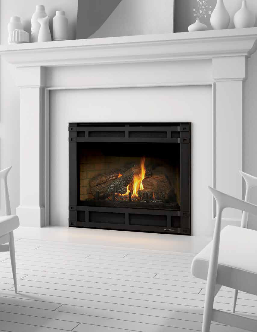 Heat & Glo Slimline Direct Vent Gas Fireplace - American Heritage Fireplace