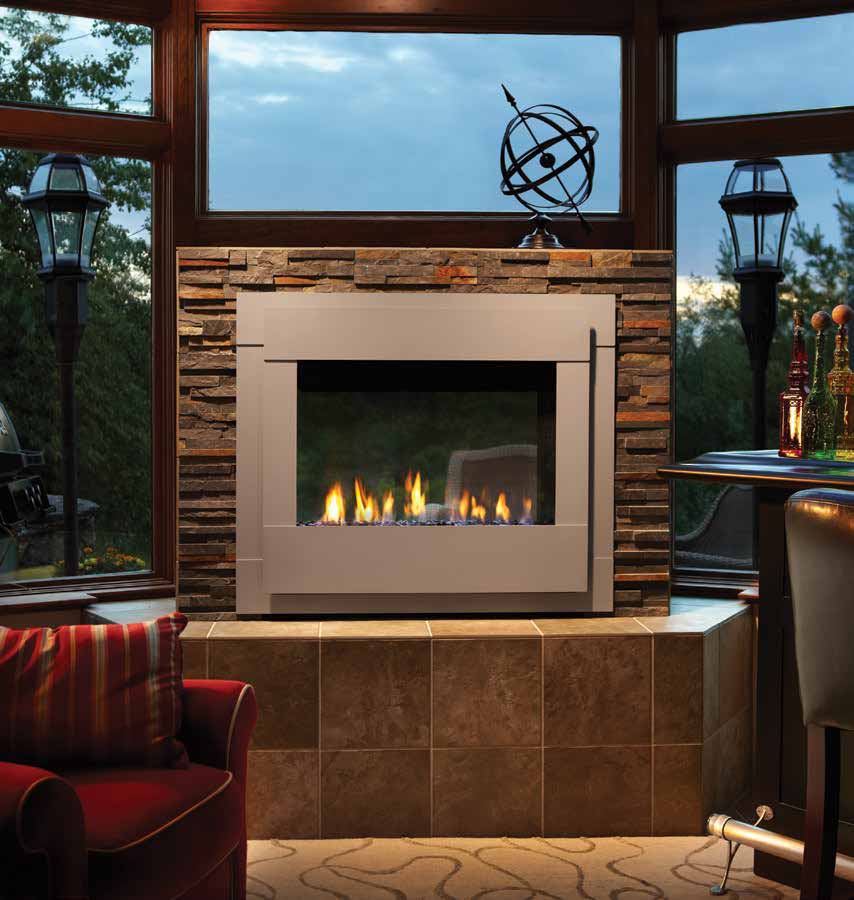 Twilight Modern Indooroutdoor Gas Fireplace American Heritage Fireplace